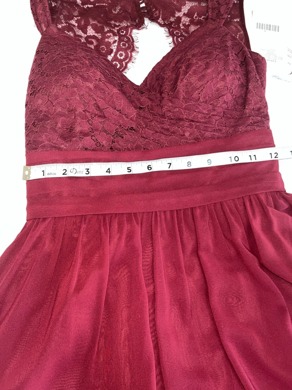 CHRISTINA WU CELEBRATIONS 22838 NWT Size 4 CHIFFON/LACE MAHOGANY - Picture 9 of 16